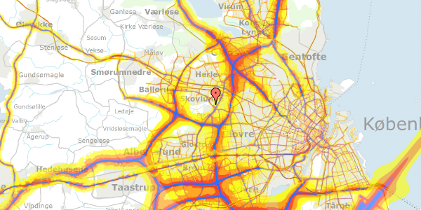 Trafikstøjkort på Øster Hanevad 42, 2740 Skovlunde