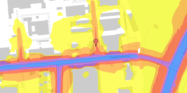 Trafikstøjkort på Fabriksparken 14, 1. , 2600 Glostrup