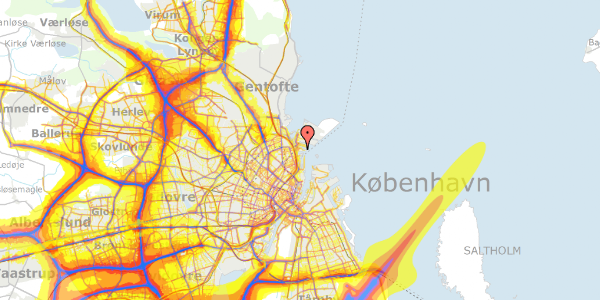 Trafikstøjkort på Antwerpengade 8, st. , 2150 Nordhavn