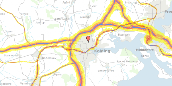 Trafikstøjkort på Skovlyst 61, 6000 Kolding