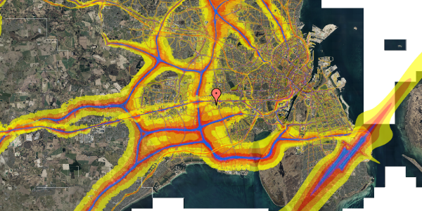 Trafikstøjkort på Brøndbyøster Boulevard 24, 1. 13, 2605 Brøndby