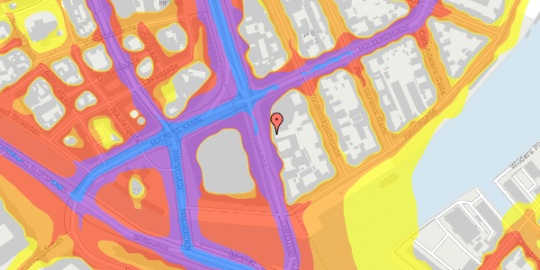 Trafikstøjkort på Niels Juels Gade 5, 1. , 1059 København K