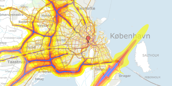 Trafikstøjkort på Gammel Kongevej 13B, 4. , 1610 København V