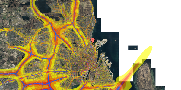 Trafikstøjkort på Kildevældsgade 11, 2. , 2100 København Ø