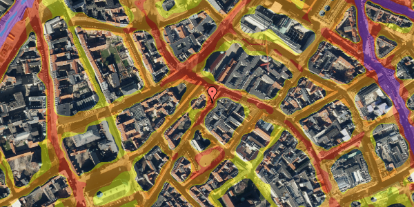 Trafikstøjkort på Skindergade 6, 1. th, 1159 København K