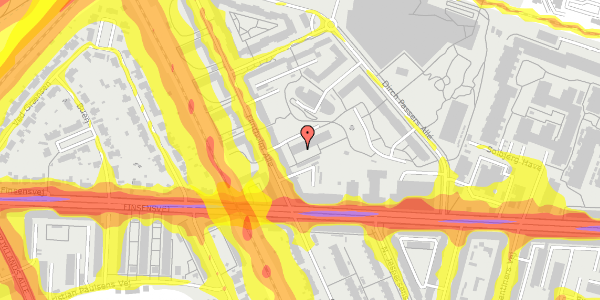 Trafikstøjkort på Flintholm Alle 4N, 2000 Frederiksberg