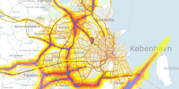 Trafikstøjkort på Ringholmvej 33, 2700 Brønshøj