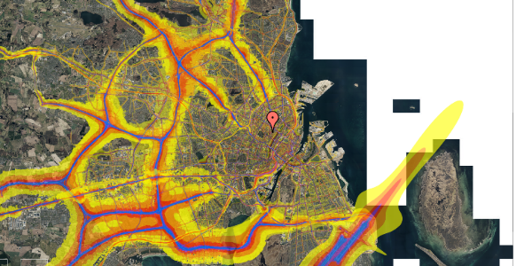 Trafikstøjkort på Guldbergsgade 29L, 2. , 2200 København N