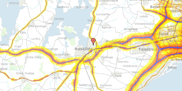 Trafikstøjkort på H H Kochs Vej 4, 1. 168, 4000 Roskilde