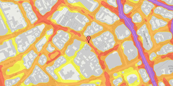 Trafikstøjkort på Købmagergade 31, 1150 København K