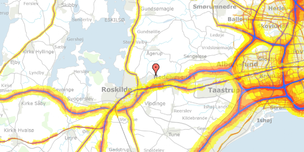 Trafikstøjkort på Jernaldergården 2, 4000 Roskilde