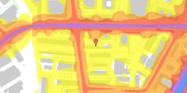 Trafikstøjkort på Marielundvej 37B, st. , 2730 Herlev