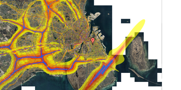 Trafikstøjkort på Sundholmsvej 10, 1. 113, 2300 København S