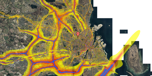 Trafikstøjkort på Rabarbervej 20, 2. 201, 2400 København NV