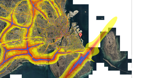 Trafikstøjkort på Krimsvej 23, 13. mf, 2300 København S