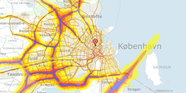 Trafikstøjkort på Sortedam Dossering 3D, 4. , 2200 København N