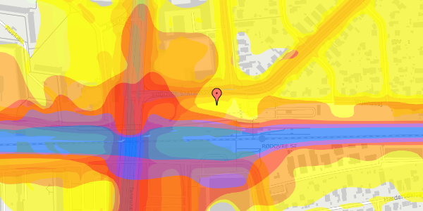 Trafikstøjkort på Rødovre Stationsvej 3, 2610 Rødovre