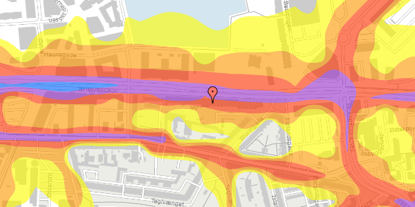 Trafikstøjkort på Stormgade 11, 3. 3, 9000 Aalborg