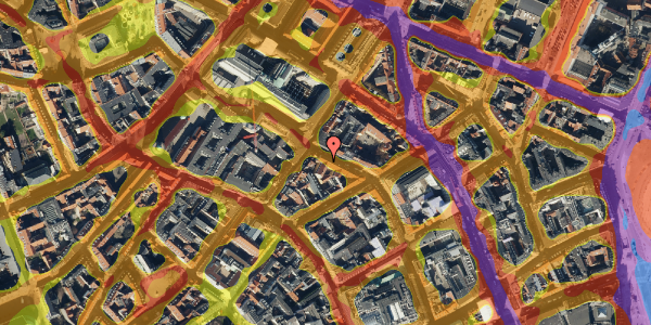 Trafikstøjkort på Pilestræde 43, 1. tv, 1112 København K