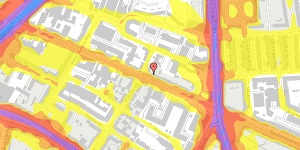 Trafikstøjkort på Rentemestervej 46, 2400 København NV