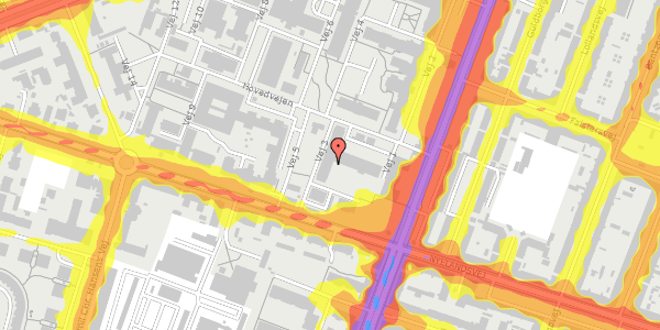 Trafikstøjkort på Vej 3 7, 3. , 2000 Frederiksberg