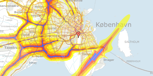 Trafikstøjkort på Islands Brygge 62, st. tv, 2300 København S