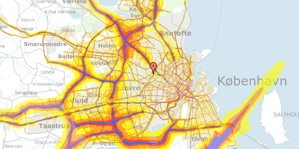 Trafikstøjkort på Ringholmvej 64, 2700 Brønshøj