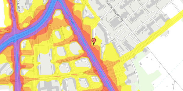 Trafikstøjkort på Tagensvej 194, 2400 København NV