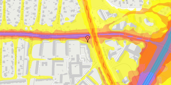 Trafikstøjkort på Banebrinken 101, 2400 København NV