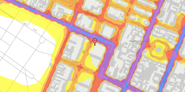 Trafikstøjkort på Adelgade 48, st. , 1304 København K