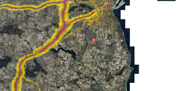 Trafikstøjkort på Tingskovvej 8E, st. 7, 8320 Mårslet