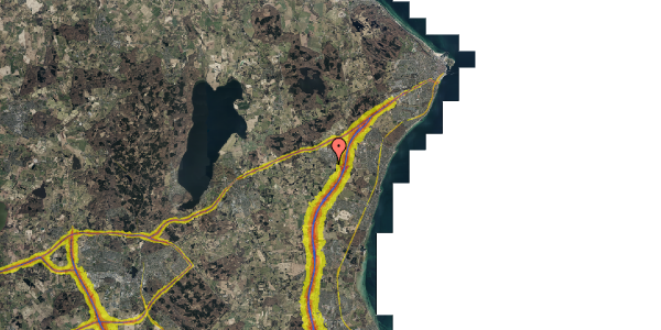 Trafikstøjkort på Lergravsvej 10A, 3490 Kvistgård