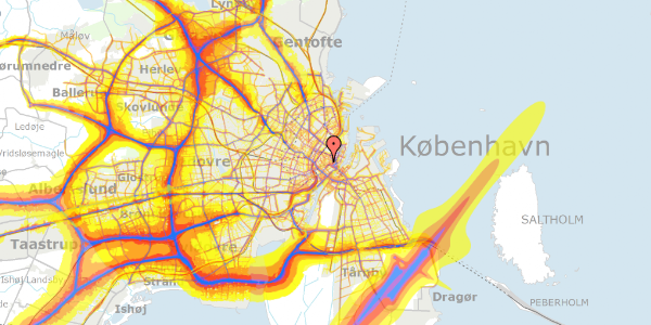 Trafikstøjkort på Klosterstræde 8, 1. , 1157 København K