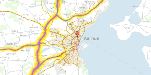 Trafikstøjkort på Victor Albecks Vej 1, 12. , 8000 Aarhus C