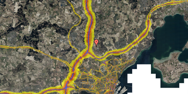 Trafikstøjkort på Langagervej 5, 8380 Trige