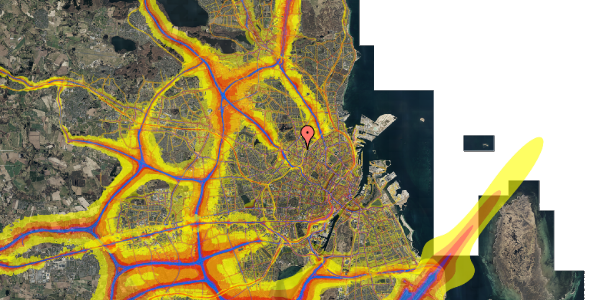 Trafikstøjkort på Bygmestervej 21A, st. mf, 2400 København NV