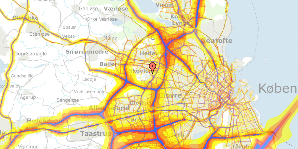 Trafikstøjkort på Øster Hanevad 78, 2740 Skovlunde