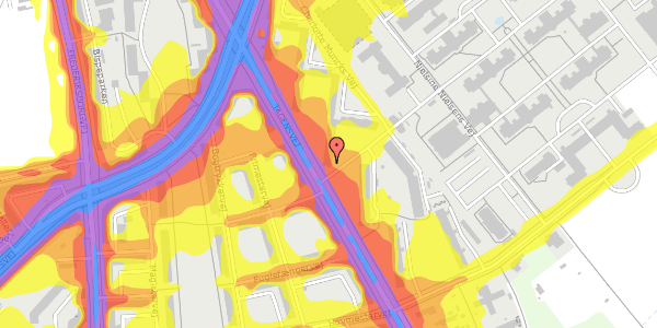 Trafikstøjkort på Tagensvej 196, 2400 København NV