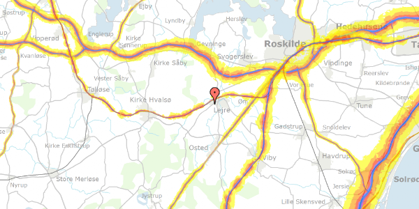 Trafikstøjkort på Bøgebakken 1B, . 31, 4320 Lejre