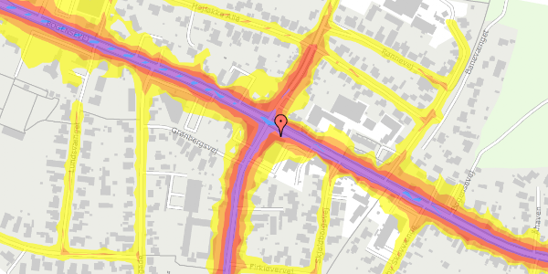 Trafikstøjkort på Bogensevej 62, 5270 Odense N