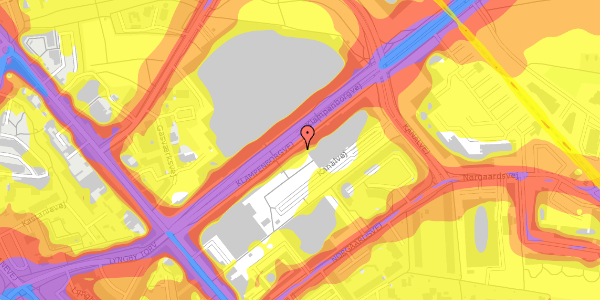 Trafikstøjkort på Klampenborgvej 217, 3. , 2800 Kongens Lyngby