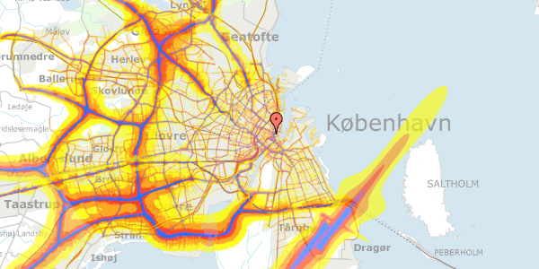 Trafikstøjkort på Pilestræde 12K, st. , 1112 København K