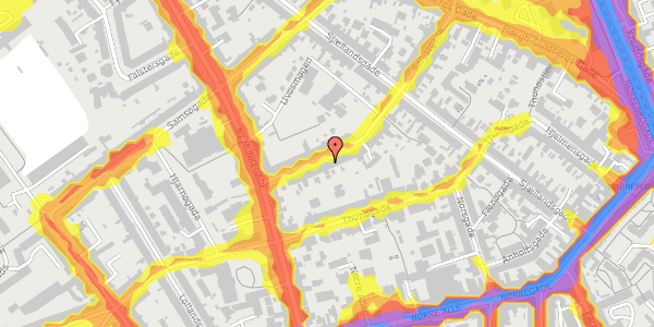 Trafikstøjkort på Sølystgade 45, 3. , 8000 Aarhus C