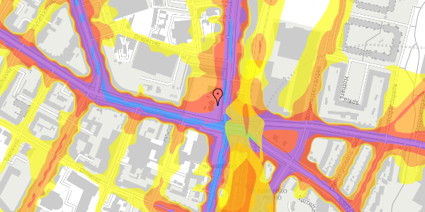 Trafikstøjkort på Lygten 1, 2400 København NV