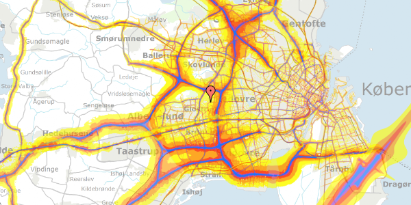 Trafikstøjkort på Stenager 4, st. 63, 2600 Glostrup