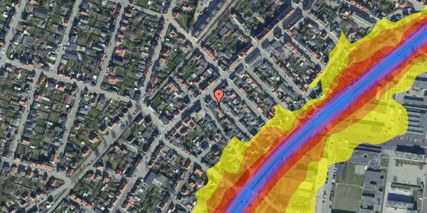 Trafikstøjkort på Søndergade 65B, 1. , 9900 Frederikshavn