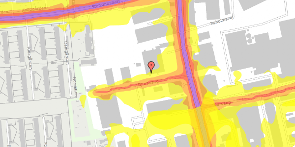 Trafikstøjkort på Roholmsvej 11A, 2620 Albertslund