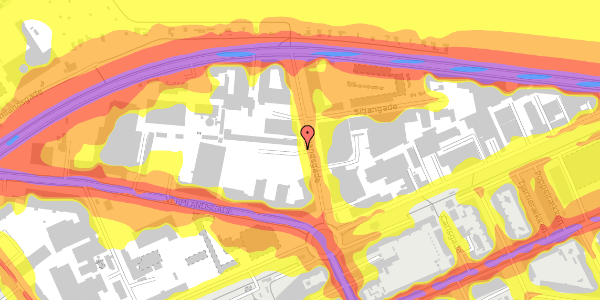 Trafikstøjkort på Laplandsgade 8, 2300 København S