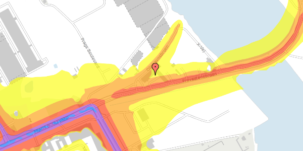 Trafikstøjkort på Prøvestensbroen 3A, 2300 København S