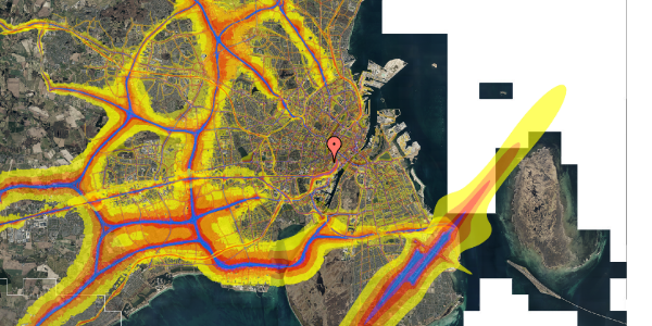 Trafikstøjkort på Absalonsgade 27, 4. tv, 1658 København V